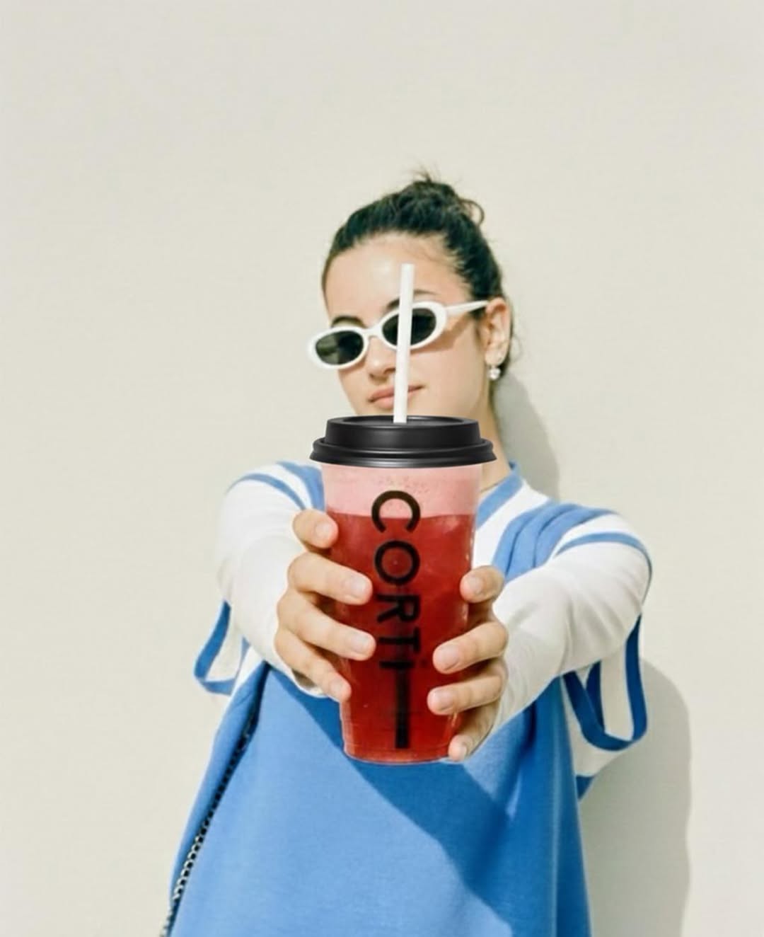 Freshly brewed coffee
